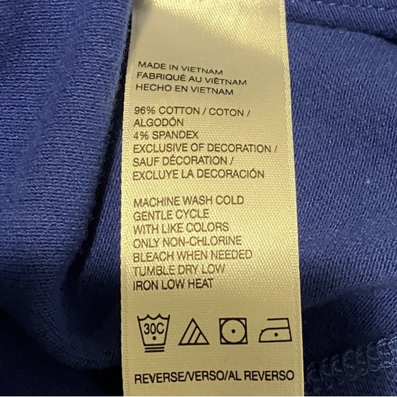 Izod Women's Royal Blue Button Down Shirt - Picture 5 of 6